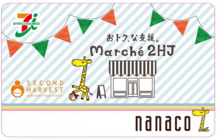 オリジナルデザイン nanacoカード3,000枚をご寄贈いただきました
