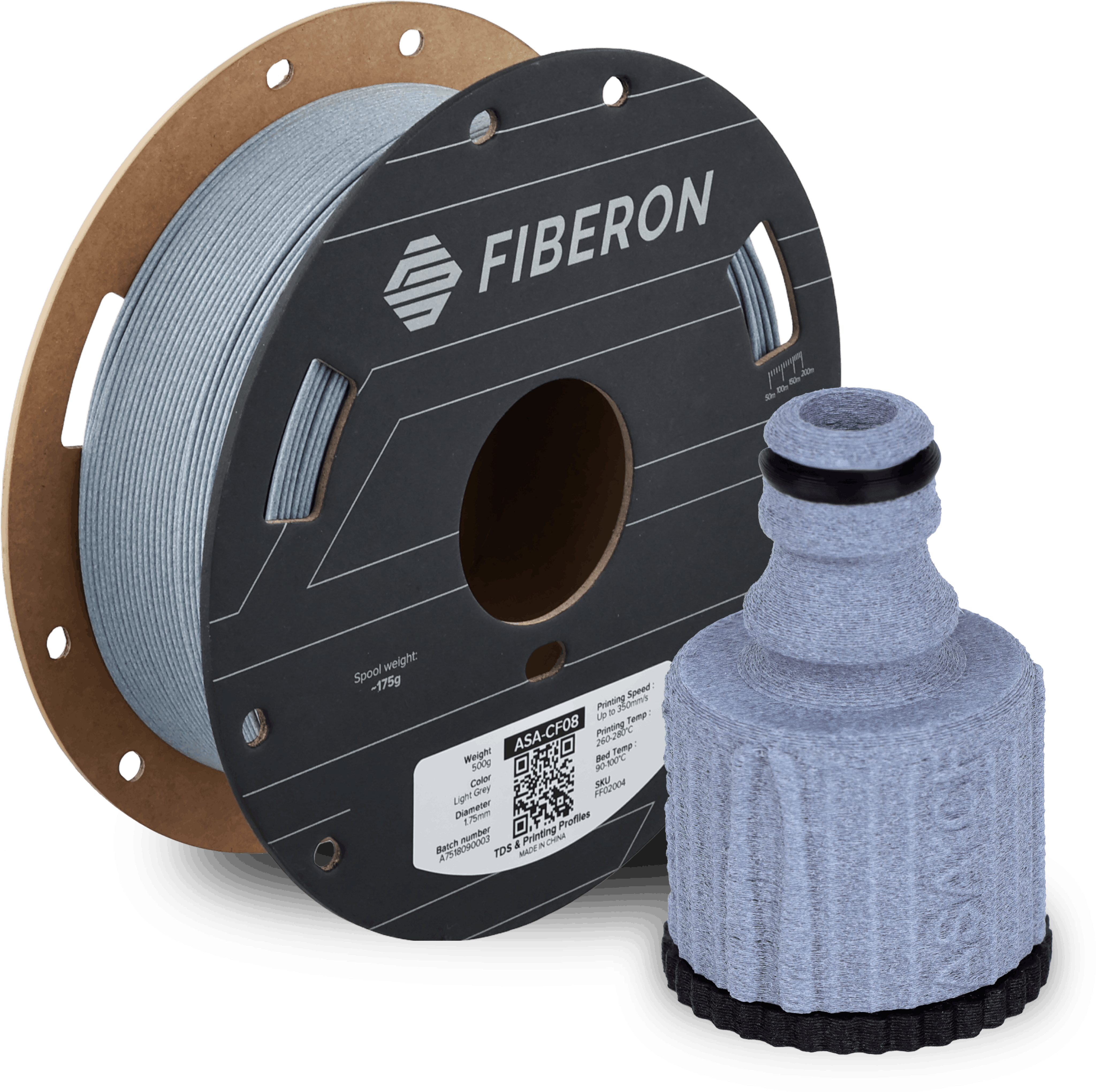 Polymaker Fiberon™ ASA-CF08 Light Grey - 3DJake International