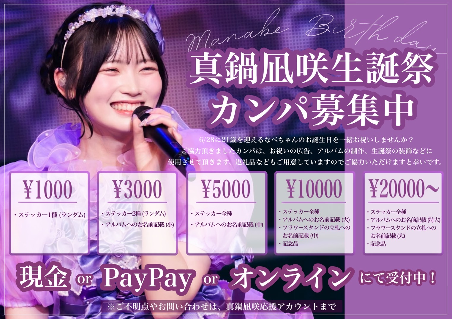 旧サイト】CUTIE STREET 真鍋凪咲生誕祭2025 カンパのチケット情報