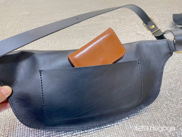 限定色】デニムブルー HERZ 立体マチ・ボディバッグ F-5 ウエスト