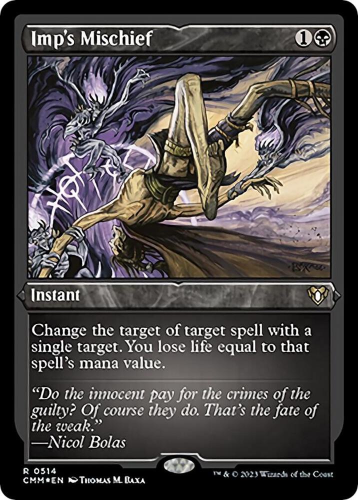 Imp's Mischief (Foil Etched) - Commander Masters - Magic: The