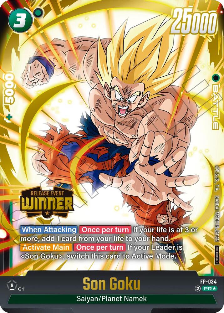 Son Goku - FP-034 (Release Event Winner) - Fusion World Promotion
