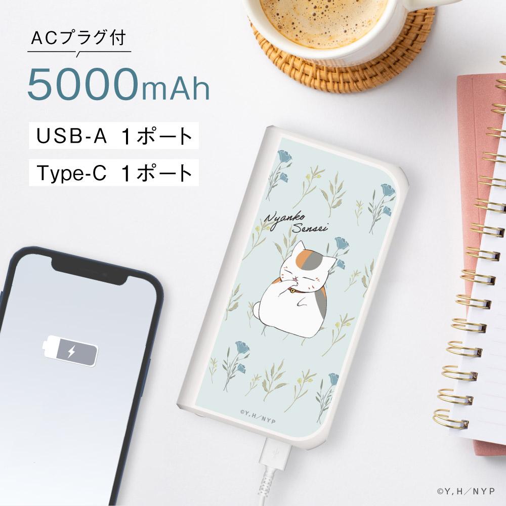 ニャンコ先生 ACモバイルバッテリー ブルー – 多摩電子工業 | 公式