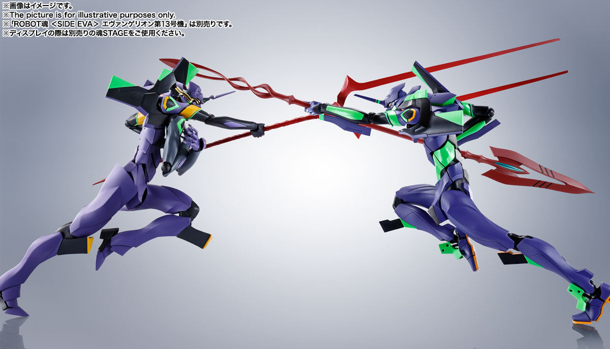 暁生っ子EVANGELION Unit-01 (Renewal Ver.) Bandai Robot Spirits Side Eva Evangelion Unit 01 +Spear of Cassius