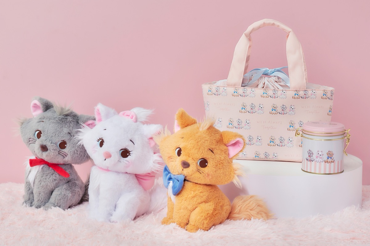 Disney ディズニー おしゃれキャット マリー しっぽゆらゆら 置時計