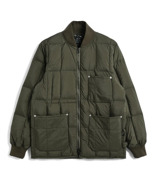 ワーク リブネックWジップ ダウンジャケット – TAIONインナーダウン