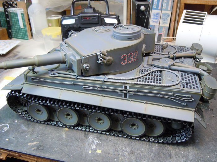 1/16RCタイガーI 初期生産型 フルオペレーションセットを塗る | 模型