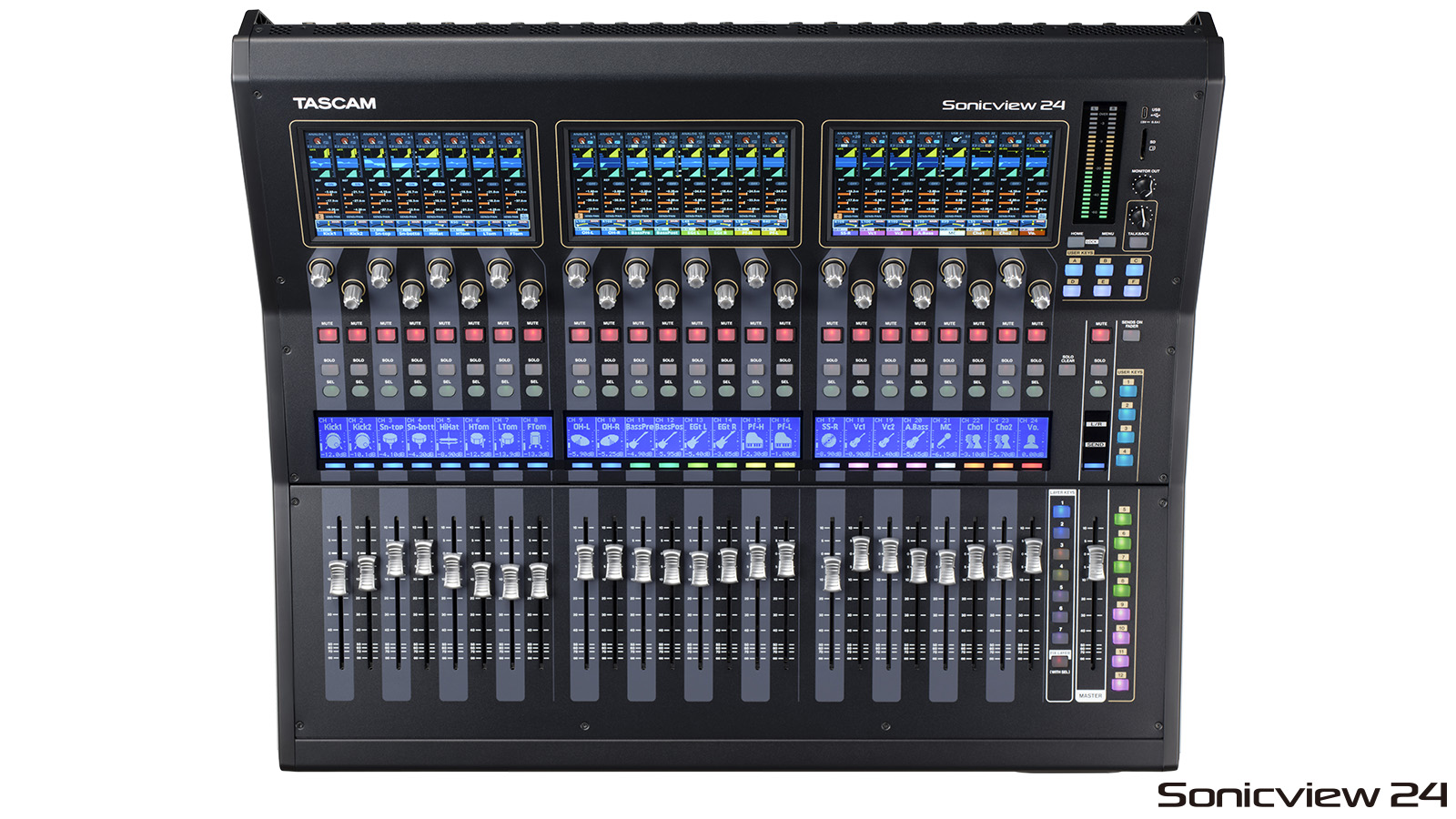 TASCAM Sonicview 24 / TASCAM Sonicview 24dp | マルチカラータッチ