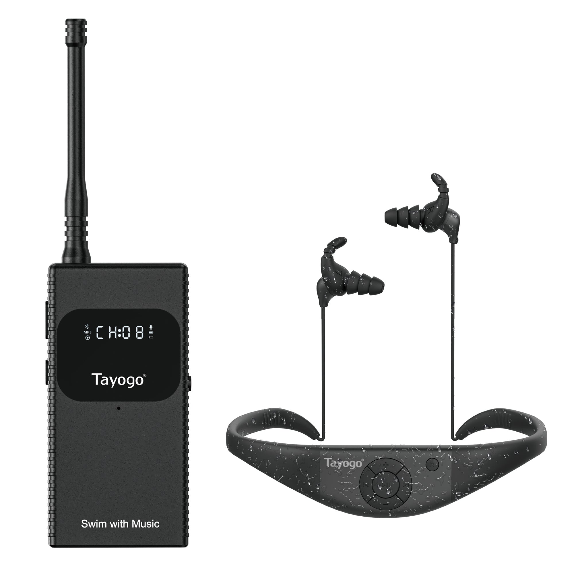 Stream Music Combo - T6 Transmitter + W18 Aquasound Pro Swimming Headp