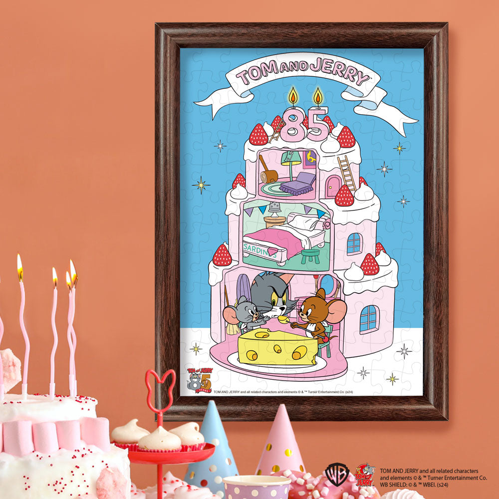 ジグソーパズル 108ピース 「お祝いはチーズで（トムとジェリー）」 B