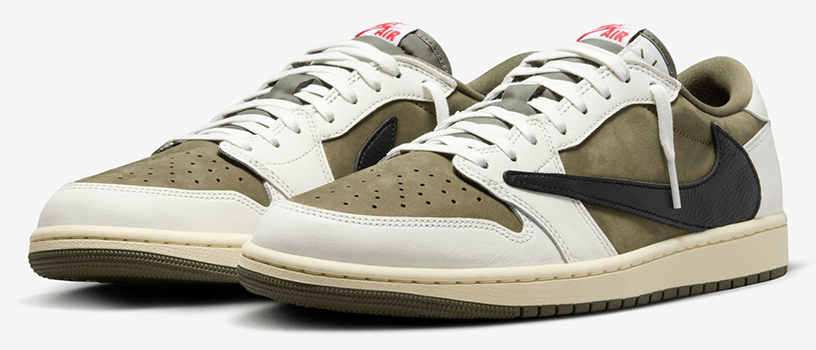 海外抽選】NIKE AIR JORDAN 1 LOW OG x TRAVIS SCOTT “REVERSE OlIVE