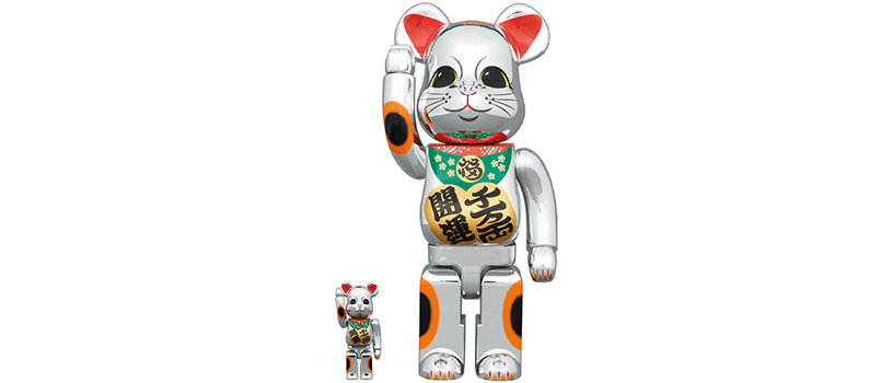 2023年4月25日（火）12時～】BE@RBRICK 招き猫 開運・千万両 銀メッキ