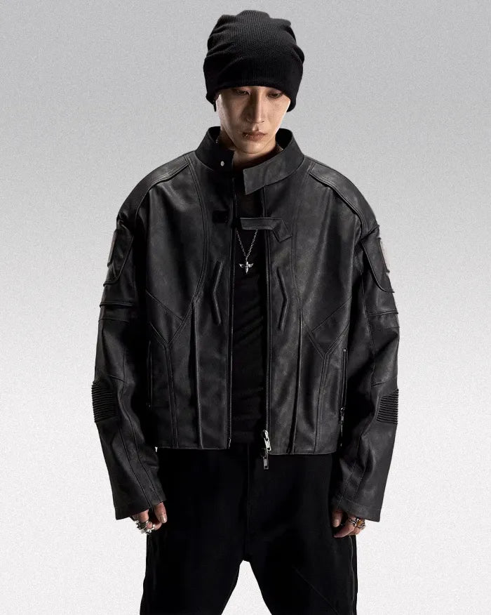 Faux leather jacket 