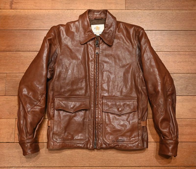USED GOLDEN BEAR Type G-8 レザージャケット アメリカ製 中綿 (Brown