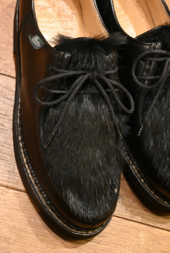 PARABOOT MICHAEL VISON パラブーツ ミカエル ミンクファー (BLACK/UK6