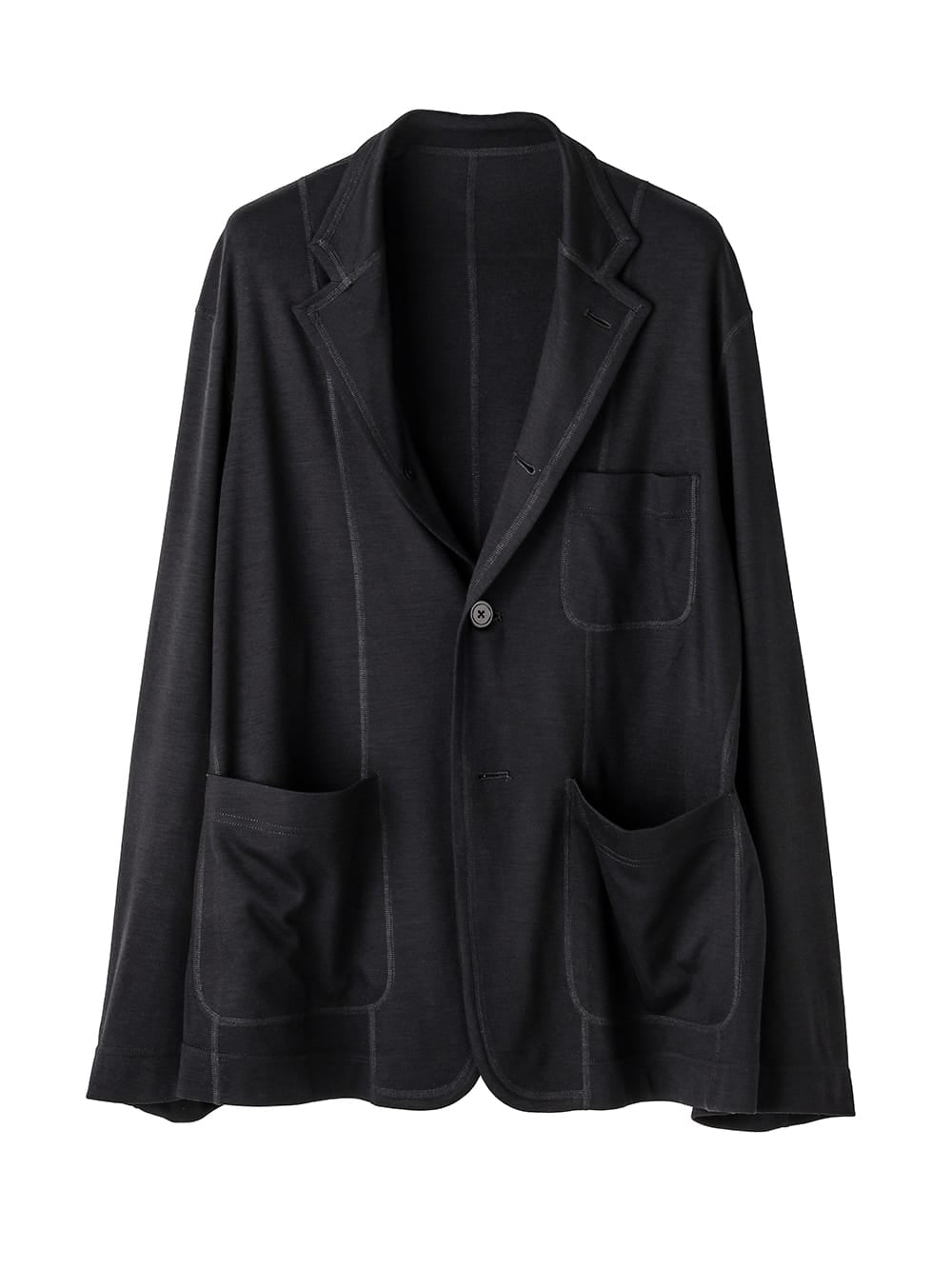 sj.0018AW25-black パジャマジャケット The Black-and-White Realism