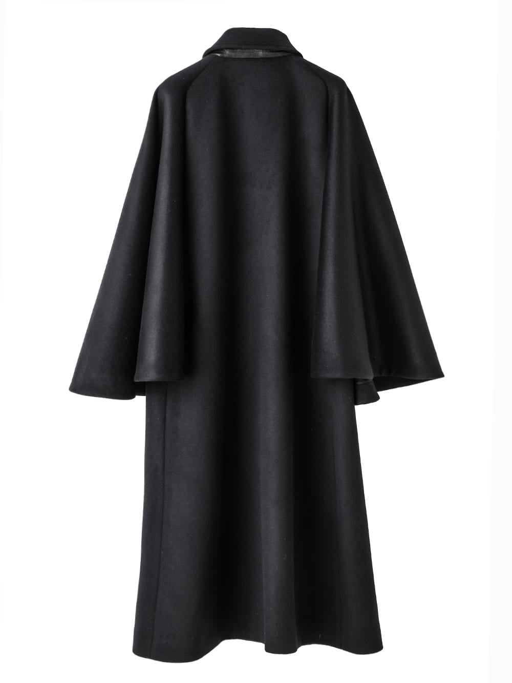 sj.0023AW25-black ケープコート The Black-and-White Realism 2025