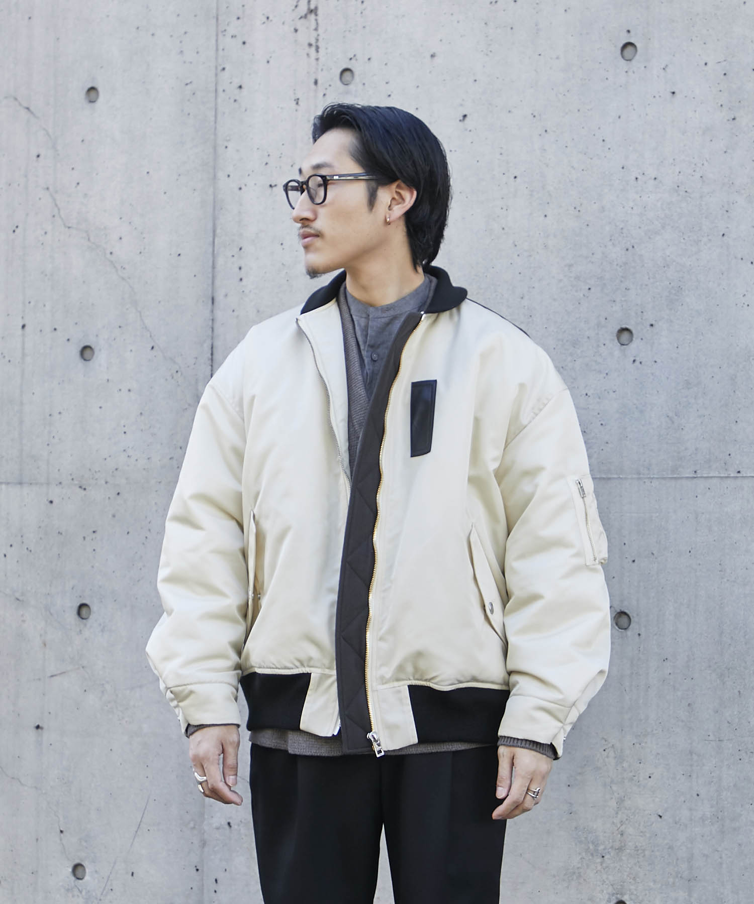別注 ECONYL×MELTON PADDING MA-1(44 ECRU): CINOH: MENS｜THE TOKYO