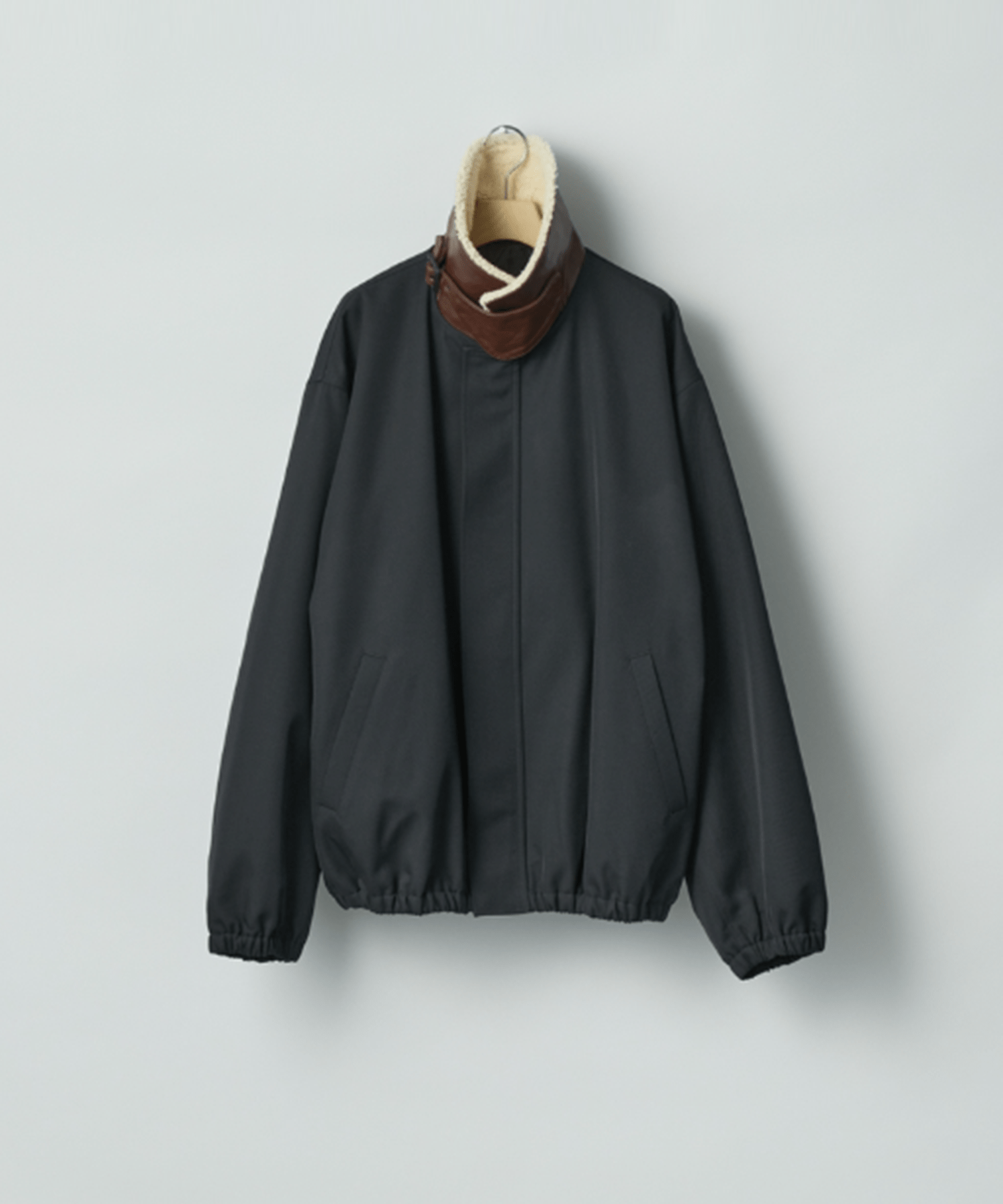 MOUTON COLLAR PADDED JACKET | SSSTEIN