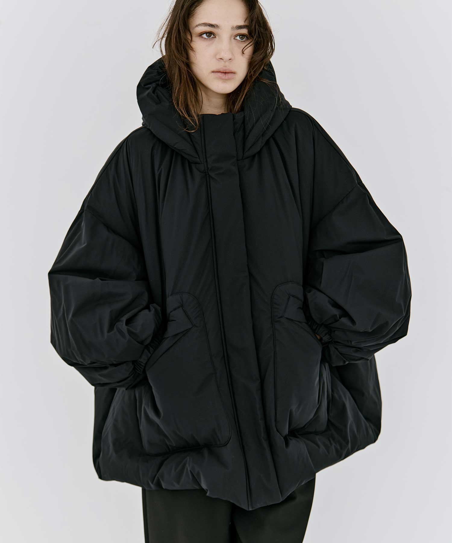 wide down jacket(S BLACK): nagonstans: WOMENS｜THE TOKYO ONLINE STORE
