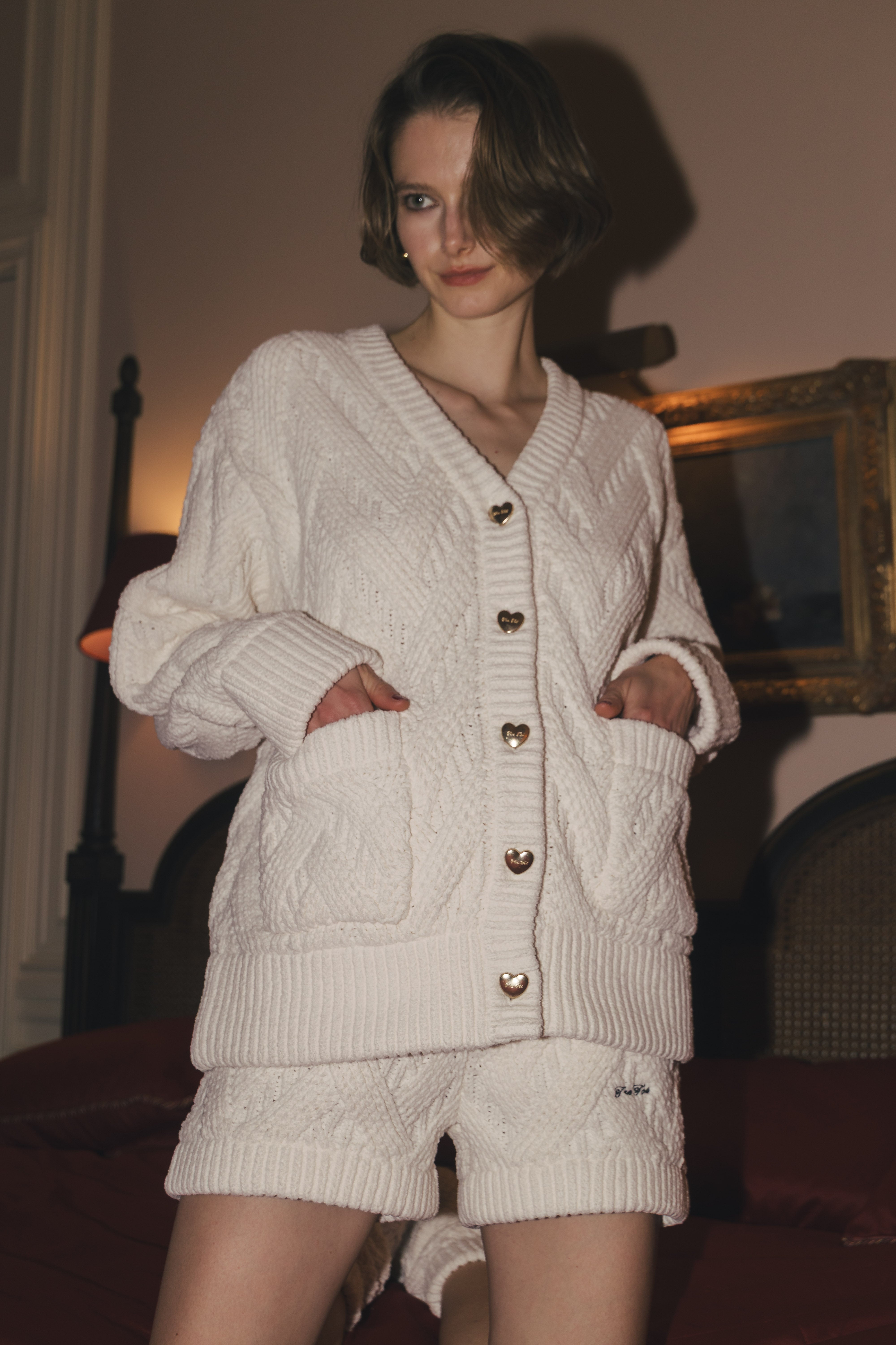 thetoe Dresden Heart Knit グレー Dresden Heart Knit – THE TOÉ