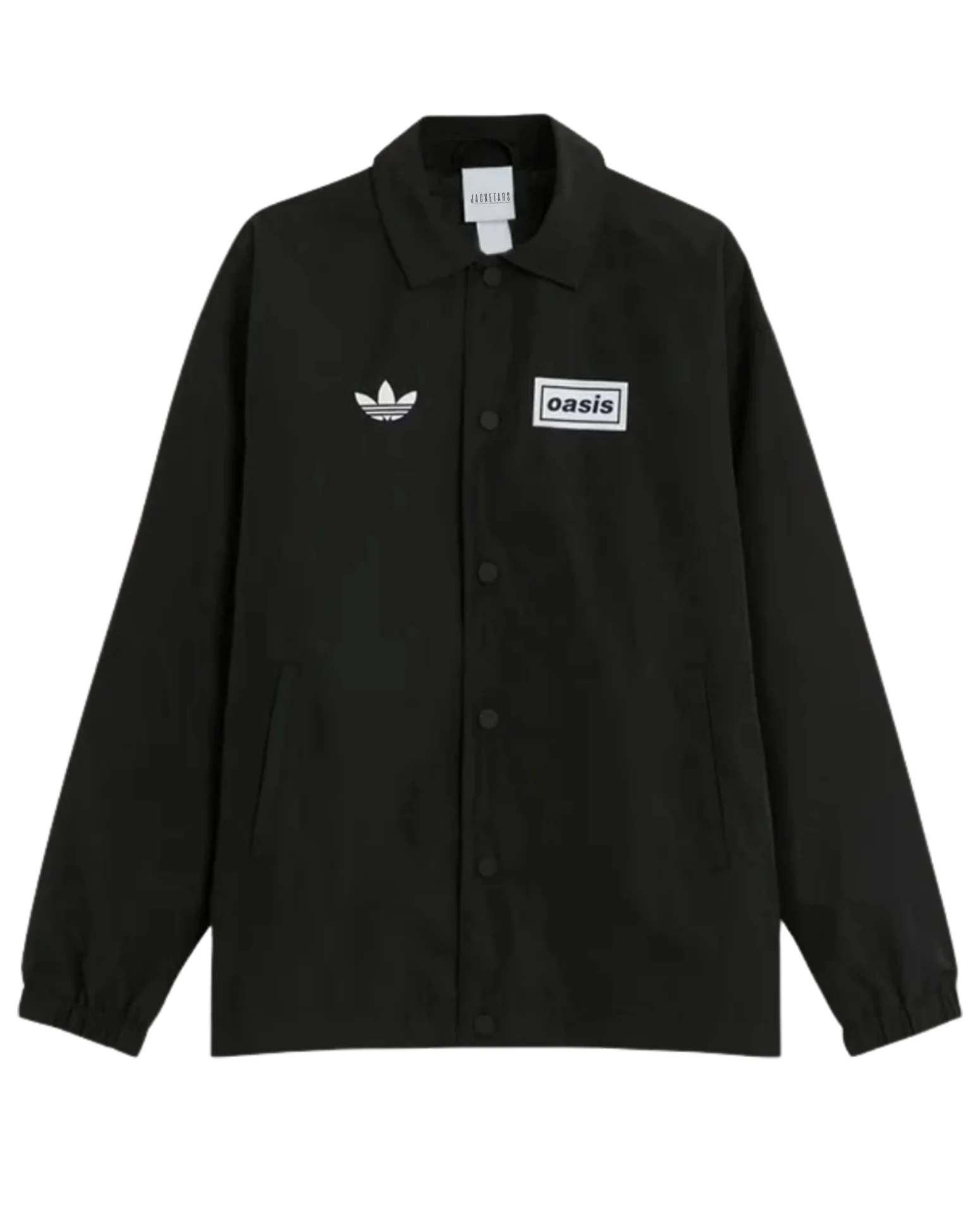 Adidas x Oasis Tour Coach Black Jacket | Black Jacket