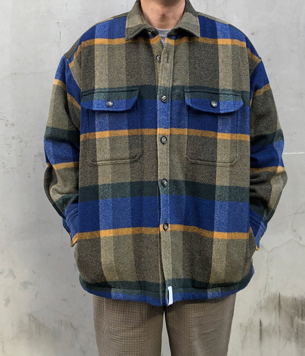 DESCENDANT/CLAIRTON PLAID JACKET (BLUE)