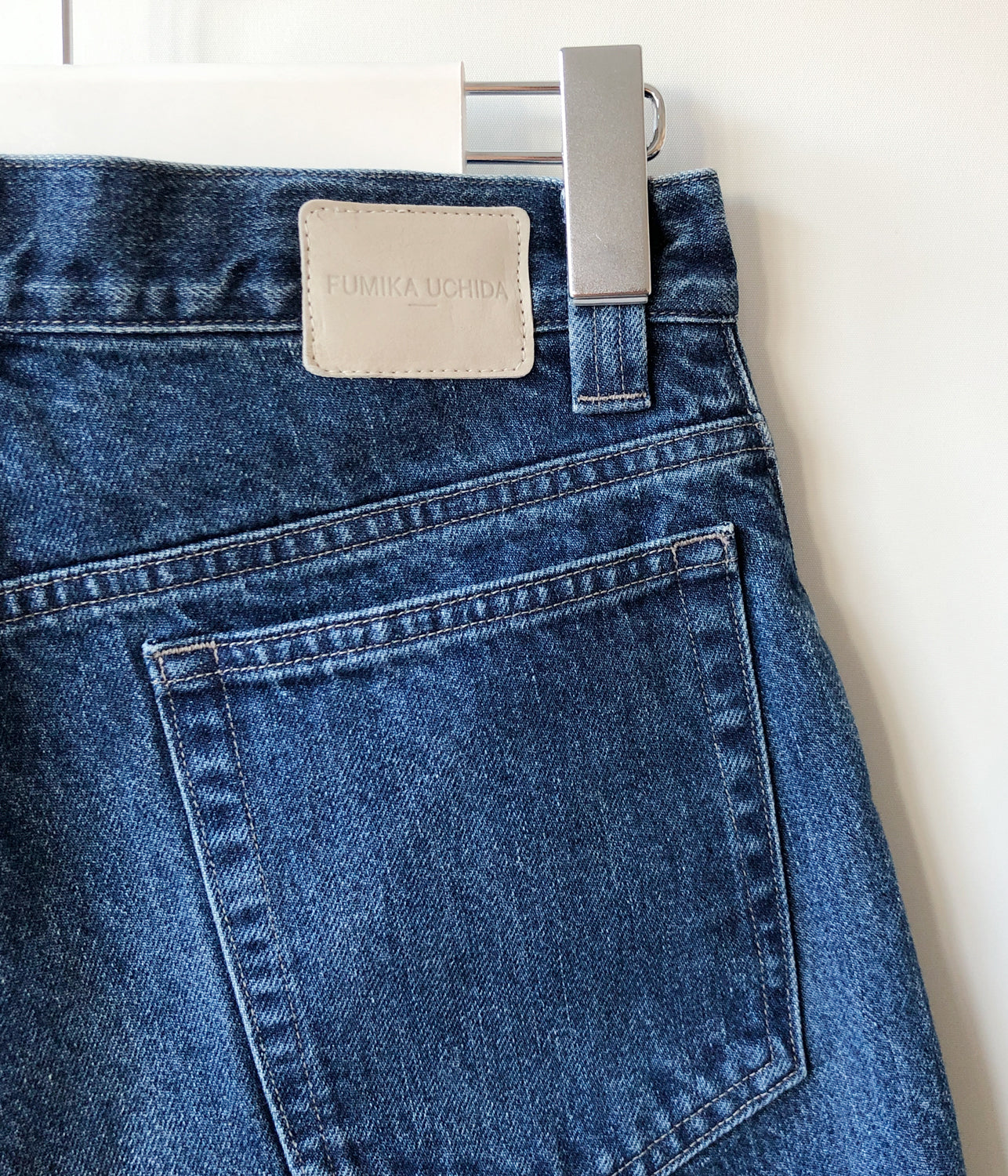 FUMIKA_UCHIDA/DENIM WIDE TAPERED PANTS(MIDDLE)
