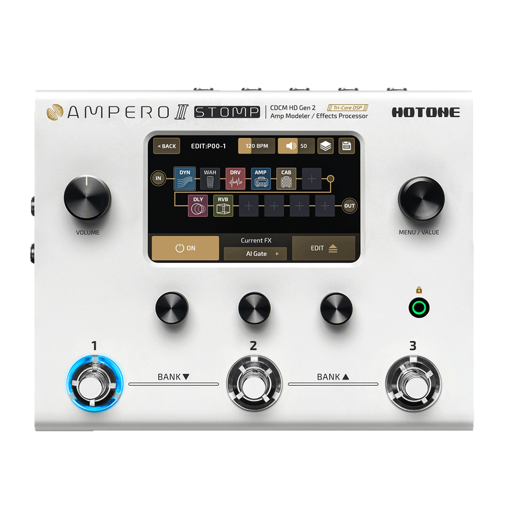 HOTONE Ampero 2 Stomp アンプモデラー ＆ マルチエフェクター / IR