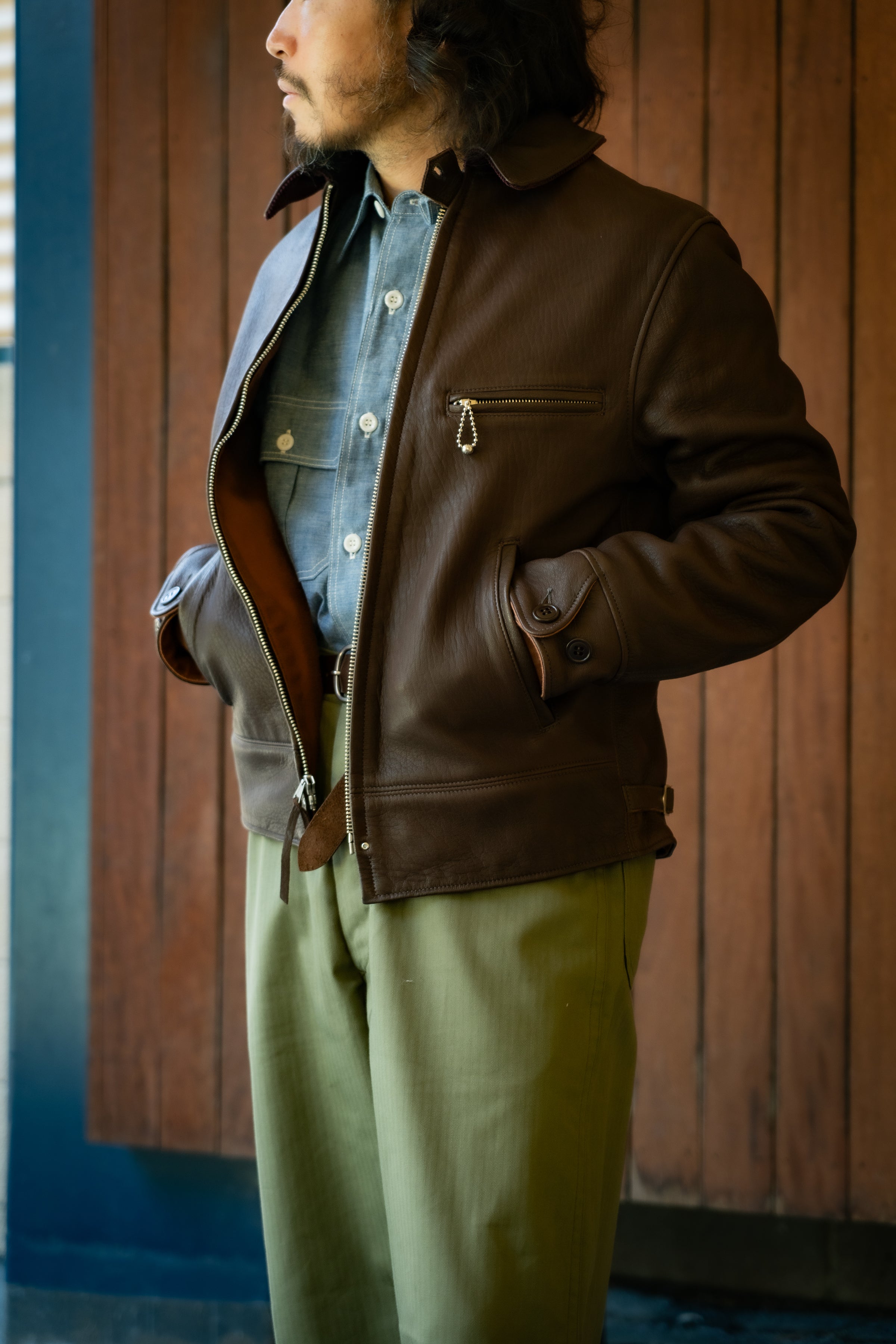 30s LEATHER SPORTS JACKET / FREEMAN (DEERSKIN) – The Real McCoy's