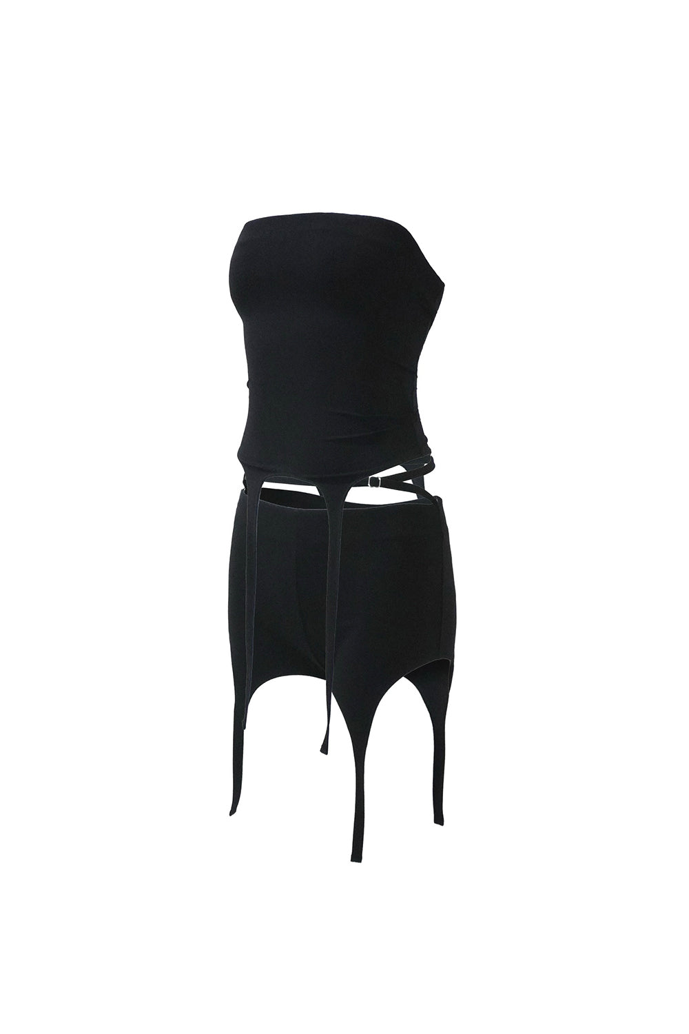 THEREDTHREAD / ザレッドスレッド】S garter bare shorts set