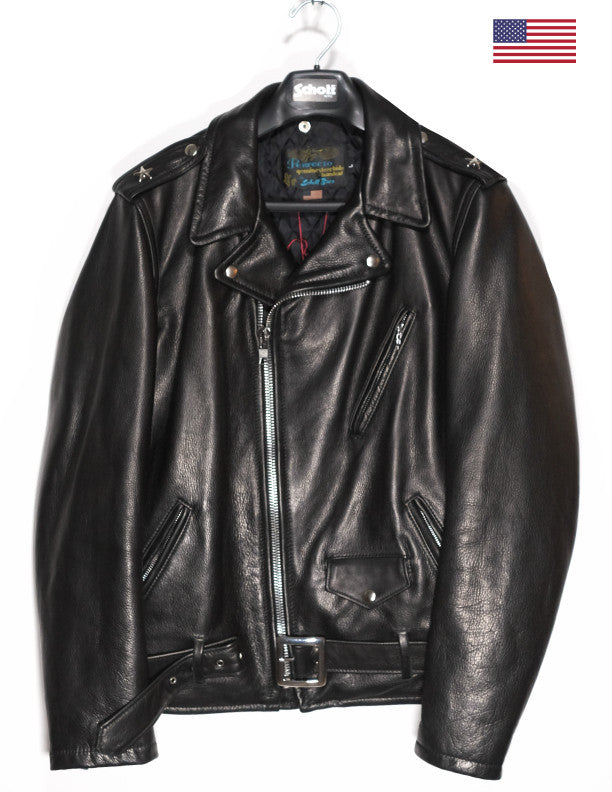 Schott NYC. 519 Black Leather Jacket - The Shop Vancouver