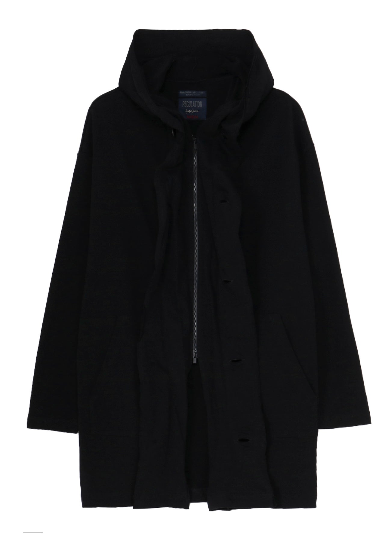 REGULATION FRENCH TERRY HOODED COAT – THE SHOP YOHJI YAMAMOTO