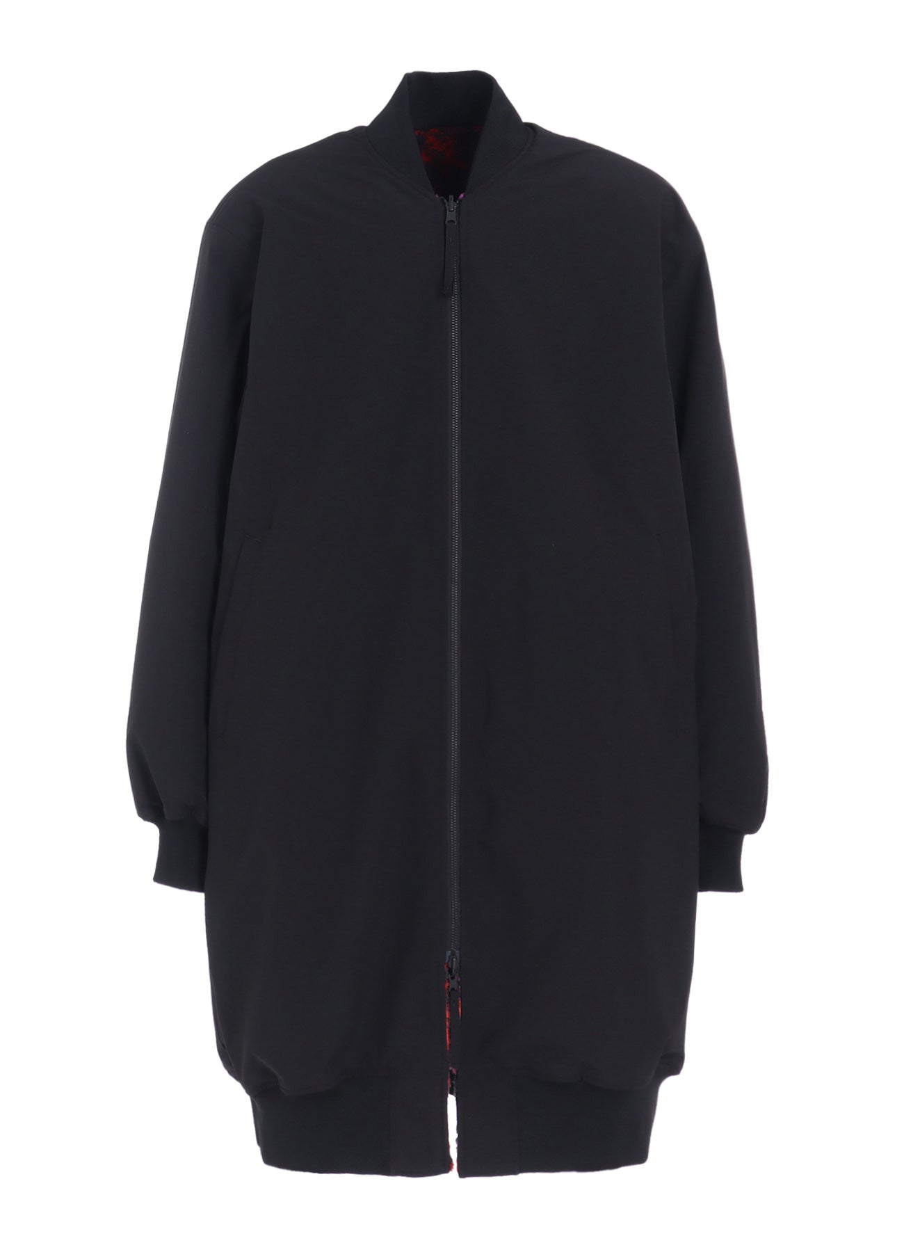 S'YTE X TAION】REVERSIBLE LONG BOMBER JACKET WITH RED PRINTED
