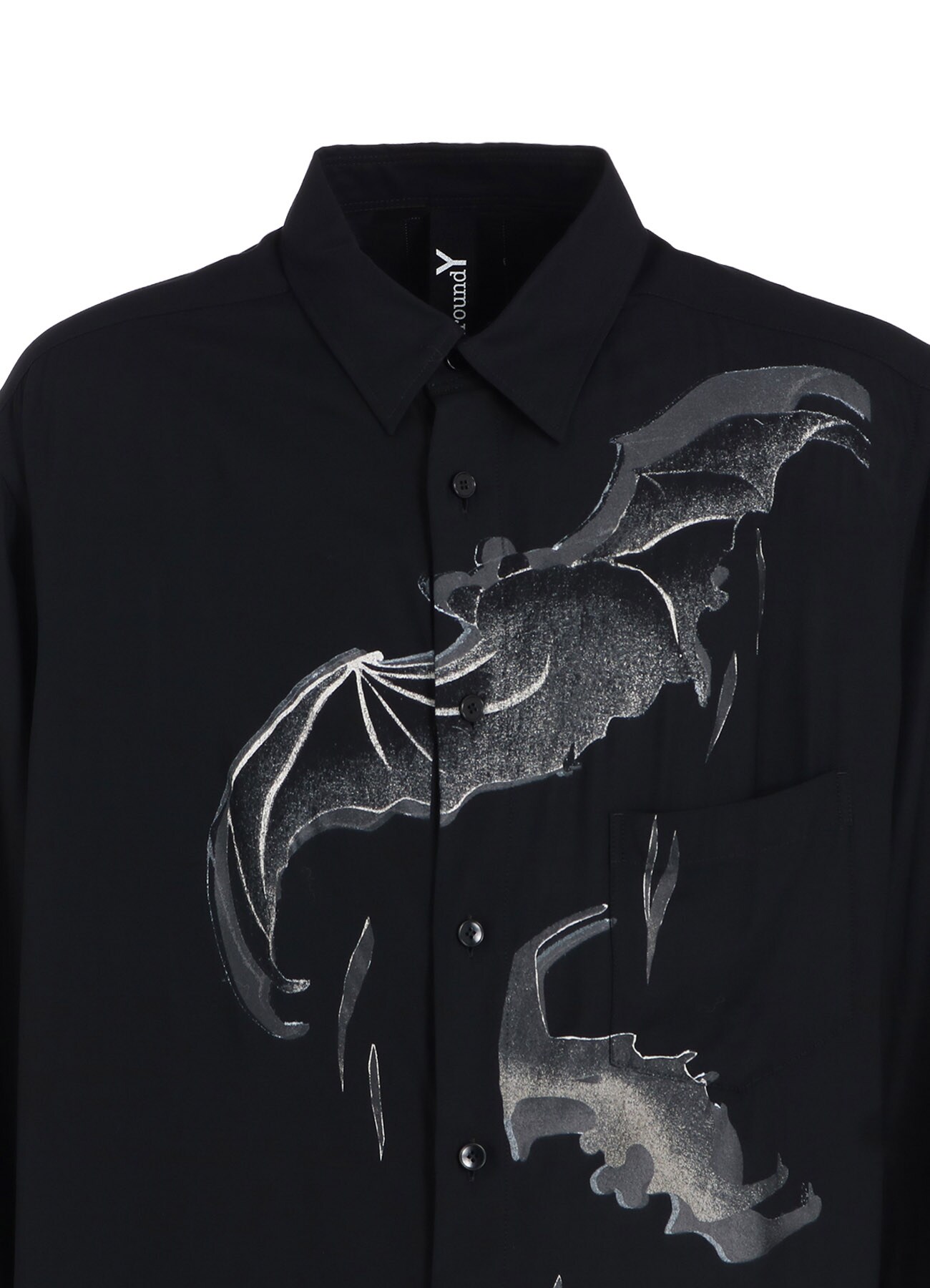 GRAPHIC SHIRT “BAT”(FREE SIZE Black): Ground Y｜THE SHOP YOHJI