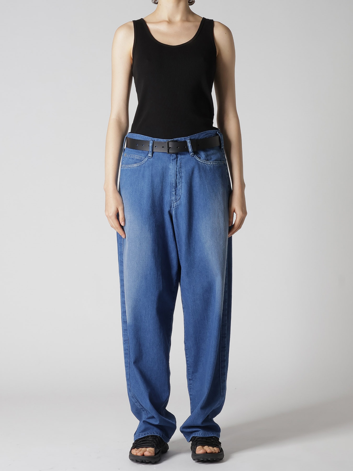 8OZ SPOTTED DENIM PANTS(XS Light Blue): Y's｜THE SHOP YOHJI YAMAMOTO