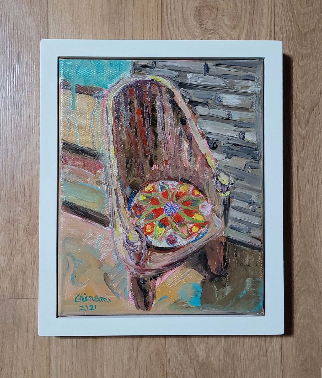 椅子は生きている | chinami.k ｜インテリア絵画 アートの専門通販