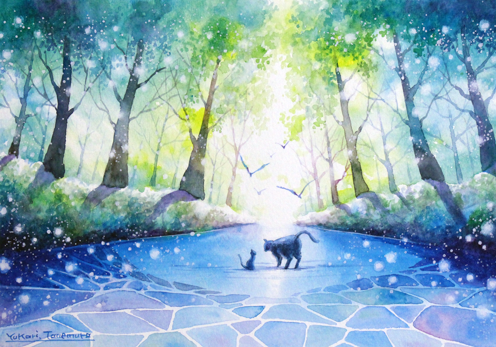 原画 息吹巡りて F10号 インテリア テクスチャーアート 森 自然