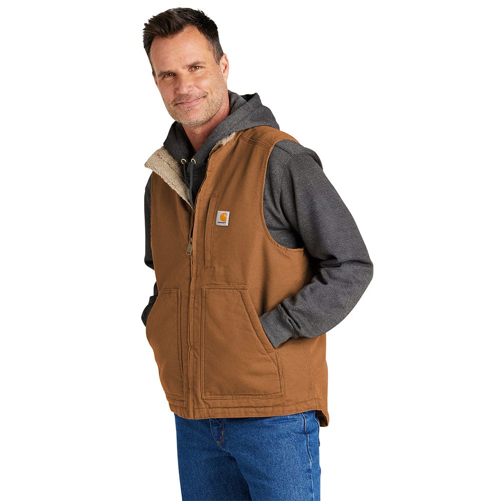 Carhartt - Men's Loose Fit Sherpa-Lined Mock Neck Vest – Threadfellows