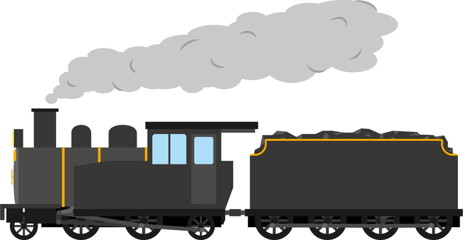 蒸気機関車イラスト - No: 1214842｜無料イラスト・フリー素材なら