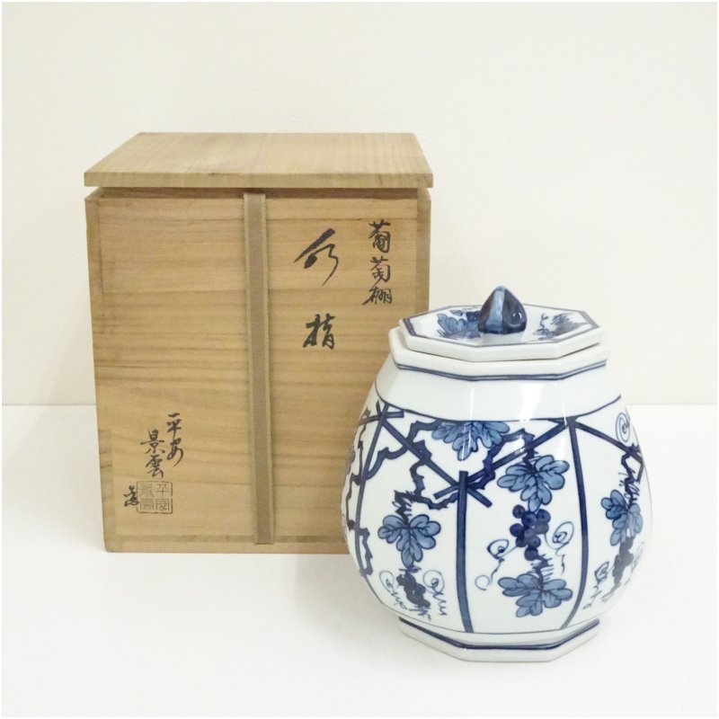 楽天市場】染付水指 葡萄棚の通販