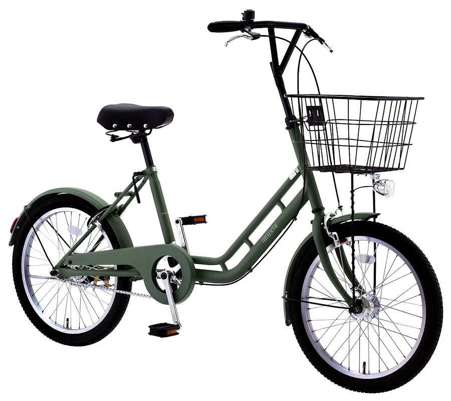 楽天市場】自転車 20インチ（カラーカーキグリーン）（小径自転車