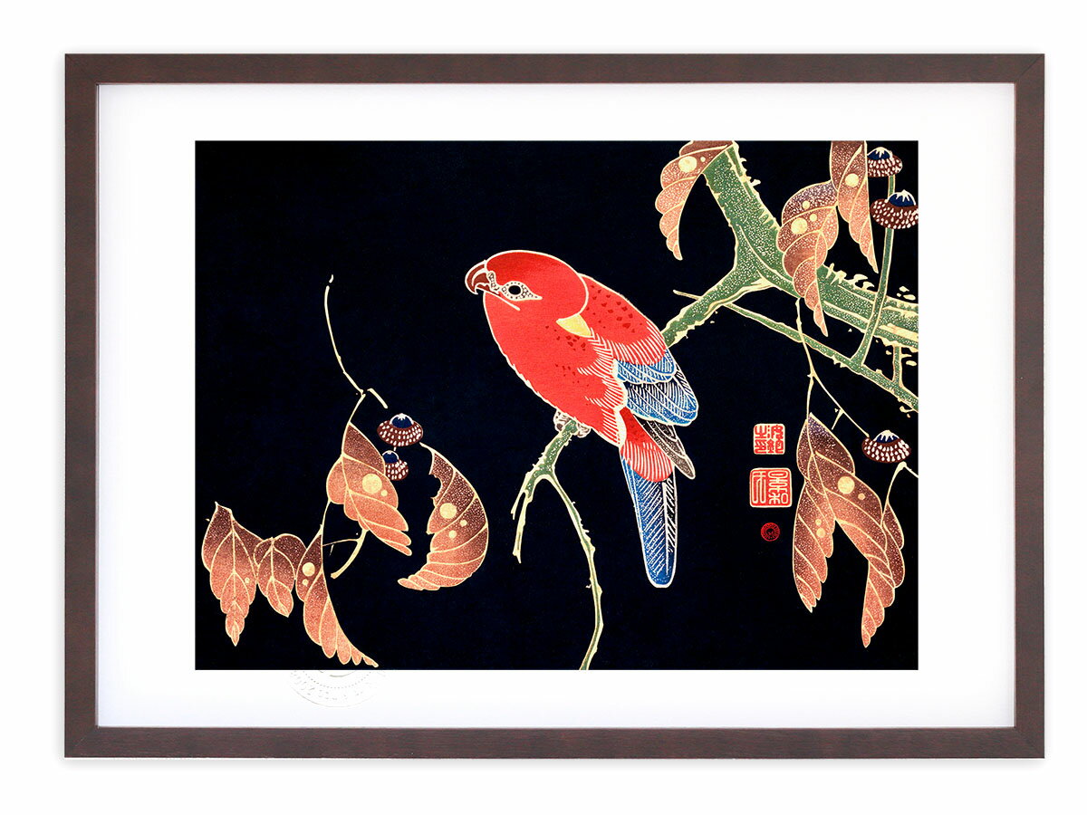 楽天市場】インコ（日本画｜絵画）：アート・美術品・骨董品・民芸品