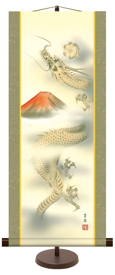 楽天市場】掛け軸 龍（掛軸｜アート・美術品・骨董品・民芸品