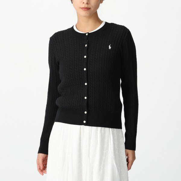 楽天市場】ケーブルニット カーディガン（カラーブラック