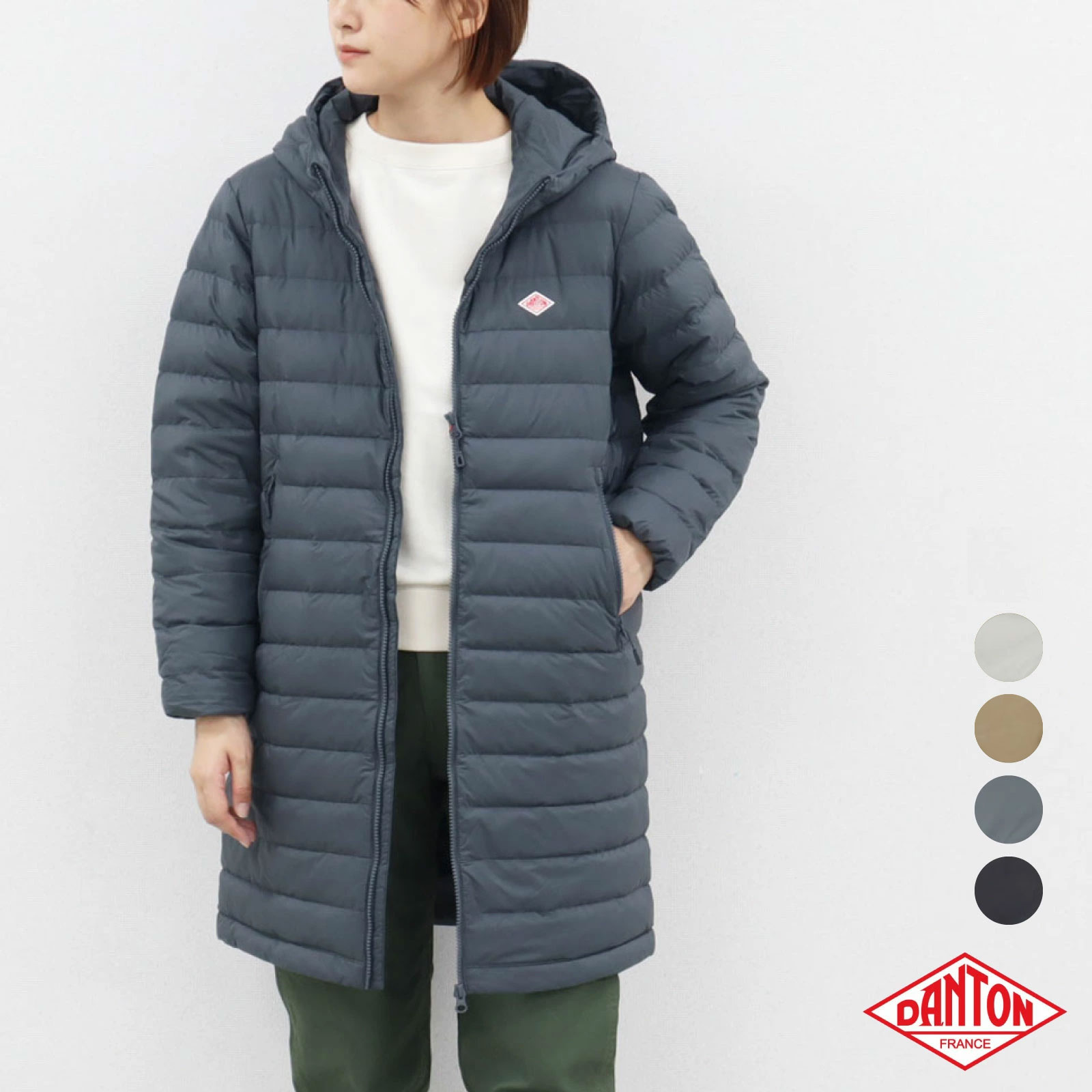 楽天市場】danton ダウン ネイビー レディースの通販