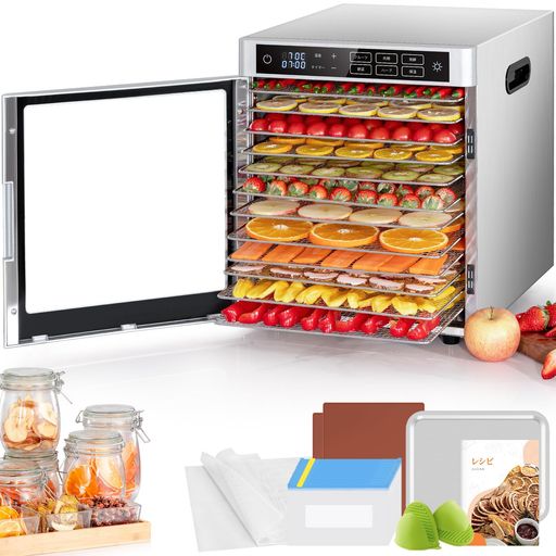 楽天市場】Kwasyo 800W フードドライヤー 12層の通販