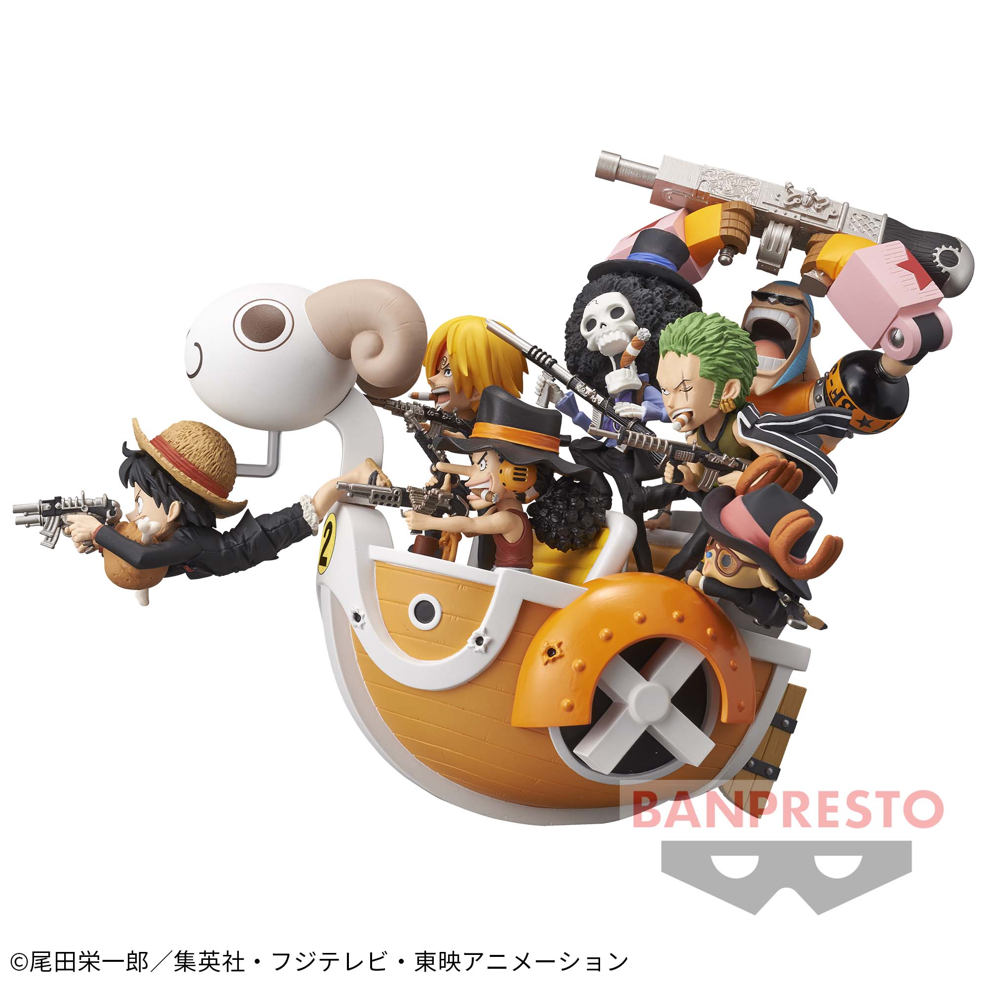 楽天市場】ワンピース ワールドコレクタブルフィギュア ミニメリー号