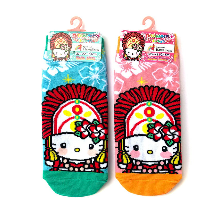 福島「ハワイアンズ ハローキティ ソックス」（ご当地キャラ：ハロー