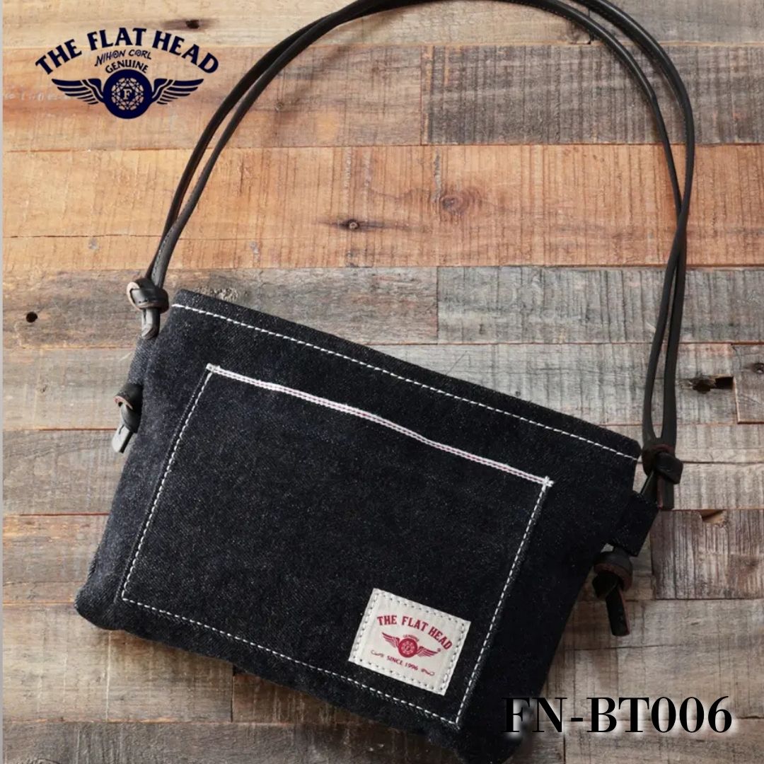 THE FLAT HEAD フラットヘッド クロコ ショルダーバッグ ポーチ THE